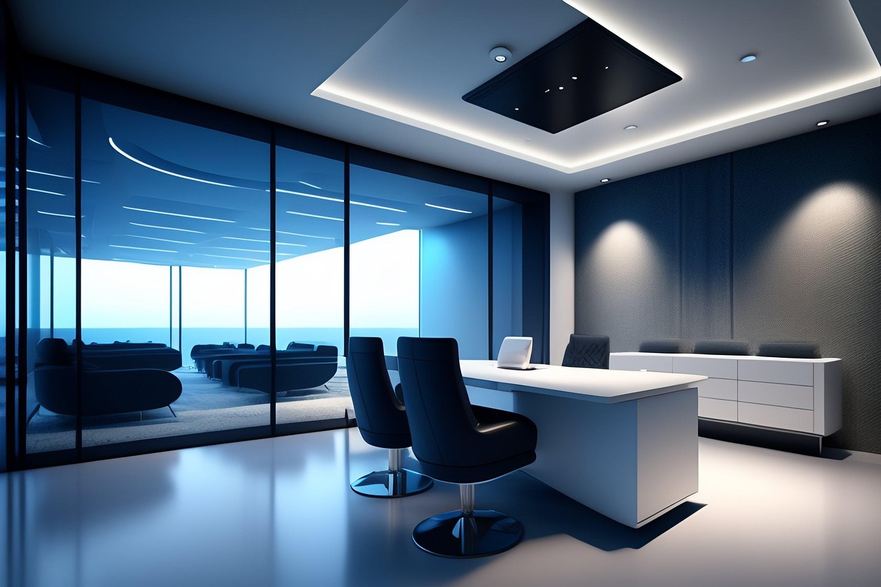 Interior de oficina legal de alto nivel